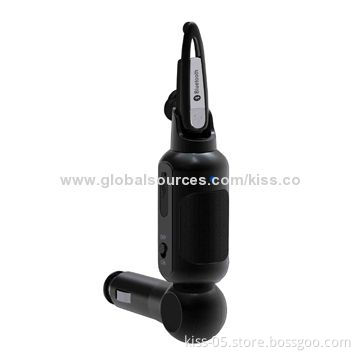 Bluetooth Car Kit, Mono Headset and Speaker Handsfree, 2-in-1